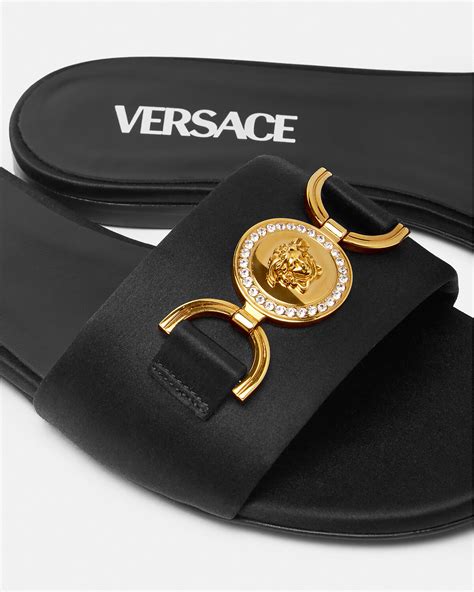 versace women sandal|versace medusa flats sandals women.